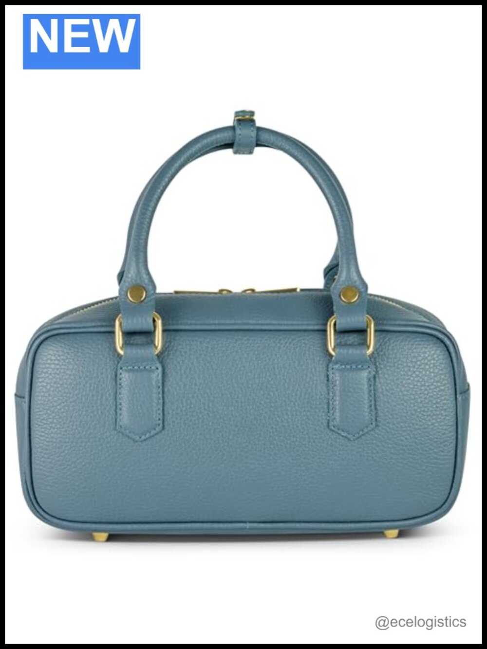 Italian Leather Top-Handle Crossbody Bag for Women Structured Satchel Purse